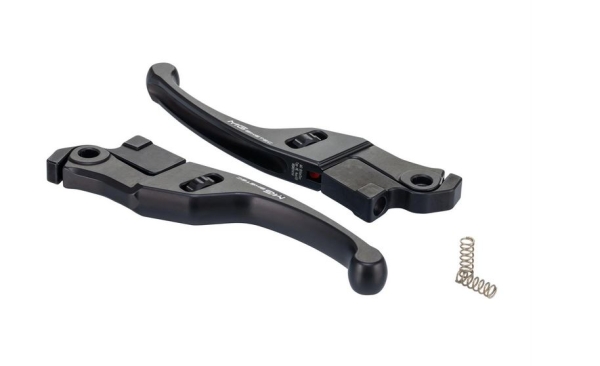 Bremshebel-Set kurz (137 mm), einstellbar - MG BIKETEC - Vespa GTS/HPE 125-310 ccm (ab Bj. 2023) - schwarz mit ABE
